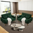 thumbnail image 4 of Soscana Set of 2 Small Loveseat 2-seater Sofa Couch Modern Love Seat with 2 Throw Pillows for Living Room Bedroom Apartment Office Small Space, 4 of 8