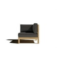 thumbnail image 4 of Leon 7-piece Teak Outdoor Sectional Deep Seating Set with Charcoal Cushion, 4 of 10