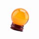 thumbnail image 4 of 1 boule de cristal de guérison en quartz naturel asiatique rare, couleur ambre, 40 mm, avec support, 4 of 4