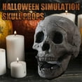 thumbnail image 1 of EIMELI Ceramic Halloween Decor Fireproof Fire Pit Skull Wood Fireplace Firepit Re, 1 of 1