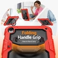 thumbnail image 2 of for iPad (A16)11th /10th Generation 11/10.9 inch 2025/2022 Case, 360 Rotating Shockproof Cover with Stand, Handle, Shoulder Strap, Red, 2 of 7