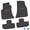 Black w/ Orange Insert, variant on Flextread Floor Mats for 11-24 Dodge Challenger RWD - Mopar Licensed Factory Fit - Black w/ R/T (08-14 Style) Insert - Custom Vintage - 100% Made in USA
