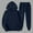 Navy, variant on Sevevn Womens 2 Piece Hooded Sweatsuit Set Oversized Sweatshirt Comfy Hoodie Outfits Lounge Sportswear with Pockets