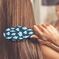 thumbnail image 3 of Dark Blue Halloween Ghosts Hair Brush,Girls Detangling Hair Brush,Glide Through Tangles with Ease for Wet & Dry Hair,8.8"X2.8", 3 of 7