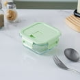 thumbnail image 6 of Glass Bento Box - Microwave Safe Lunch Container | Thermal Shock Resistant Food Storage | Meal Prep Organizer | Dishwasher Safe | Durable Glass Design | 1 Compartment, 6 of 6
