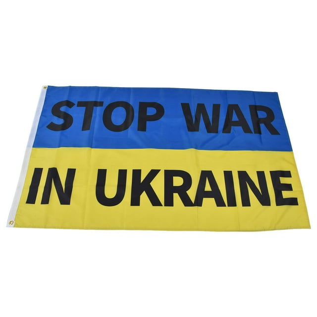 Bandera Nacional De Ucrania, Poliéster Portátil Pongee Bandera De Ucrania 3 X 5 Pies Para Hablar En Público ANGGREK Fade Resistant Ukraine Flag