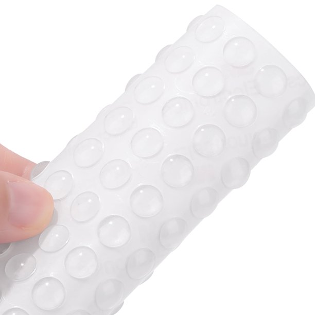 Topes para Puertas de Gabinete Eshanmu 100 piezas Almohadillas de Goma Transparentes