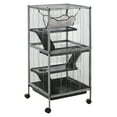 thumbnail image 1 of PawHut 4-Tier Rolling Small Animal Cage Play House, Deluxe Guinea Pig Cage, 1 of 10
