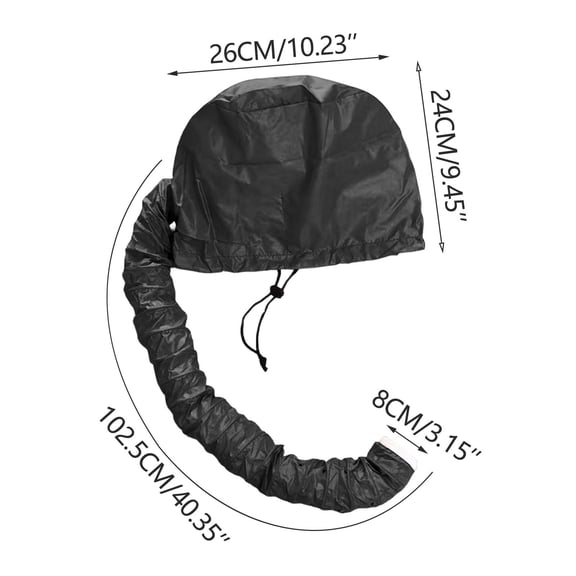 Hair Dryer Bonnet Cap Adjustable Drawstring Warm Air Hood for Deep Conditioning Styling At Home Salon Use YYUZH