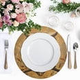 thumbnail image 4 of Ryvnso Owl on Branch Round Plate Mats Dining Table Placemat Set of 4 for Holiday Decoration, 4 of 7