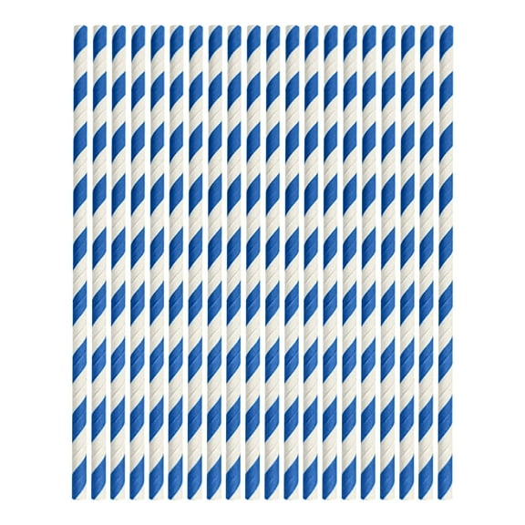 BCZHQQ 100-Pack Colorful Striped Paper Straws - Disposable & Decorative for Desserts,Drinks,& Parties,Summer Saving Clearance