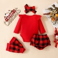 thumbnail image 5 of eczipvz Newborn Baby Girls Christmas Clothes Outfits Infant Reindeer My First Christmas Bodysuit Romper Shorts Clothing Sets Size 3-6 Months, 5 of 9