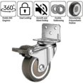 thumbnail image 4 of Set Of 4 50mm Swivel Casters, 100kg Furniture Casters, L, 4 of 4