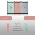 thumbnail image 6 of - Recycling Organizer Reusable Bags Sorter Trash Sorting Bins 3 Compartment Recycle Pack Of 3 With Lid, 6 of 7