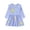 Light Purple, variant on School Uniforms for Girls Ruched Long Sleeve Crew Neck Cartoon Print Dress Back-To-School Girls' Dresses 2 Years