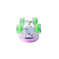 thumbnail image 3 of Patineta semiprofesional Display minicruiser tipo Penny rosa trucks blancos ruedas verdes transparentes, 3 of 4
