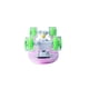 thumbnail image 3 of Patineta semiprofesional Display minicruiser tipo Penny rosa trucks blancos ruedas verdes transparentes, 3 of 4