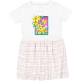 thumbnail image 3 of Inktastic Daffodils 90's Retro Colors Illustration Girls Toddler Dress, 3 of 5