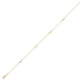 thumbnail image 3 of LOVEBLING 10K Yellow Gold .50mm Diamond Cut Rolo Chain with 4 Heart pendants Anklet Adjustable 9" to 10" (#16), 3 of 5