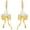 Bow-2, variant on Freshwater Pearl Bow Earrings for Women 14K Gold Plated 925 Sterling Silver Ribbon Bow Stud Ribbon Pearl Dangle Earrings Dainty Jewelry