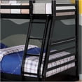 thumbnail image 3 of JERFIT Twin over Full Bunk Bed with Storage Drawers, Solid Wood Frame, Attached Ladder, Black, 3 of 5