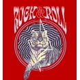 thumbnail image 2 of Rock & Roll Tiger Adult Red Crew Neck Short Sleeve Tee-Medium, 2 of 4