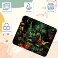 thumbnail image 3 of Tropical Plants Printed Square Mouse Pad Desk Mat, Non-Slip Rubber Bottom Gaming Mouse Mat for Office, 8.3x9.8 Inch, 3 of 6