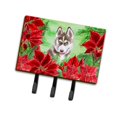 thumbnail image 1 of Siberian Husky Grey Poinsettas Leash or Key Holder, 1 of 1