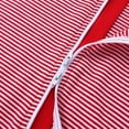 thumbnail image 6 of Jalioing Toddler Baby Boys Girls Striped Rompers Crew Neck Bodysuits Summer Short Sleeve Zipper Jumpsuits (6-12 Months, Red), 6 of 9