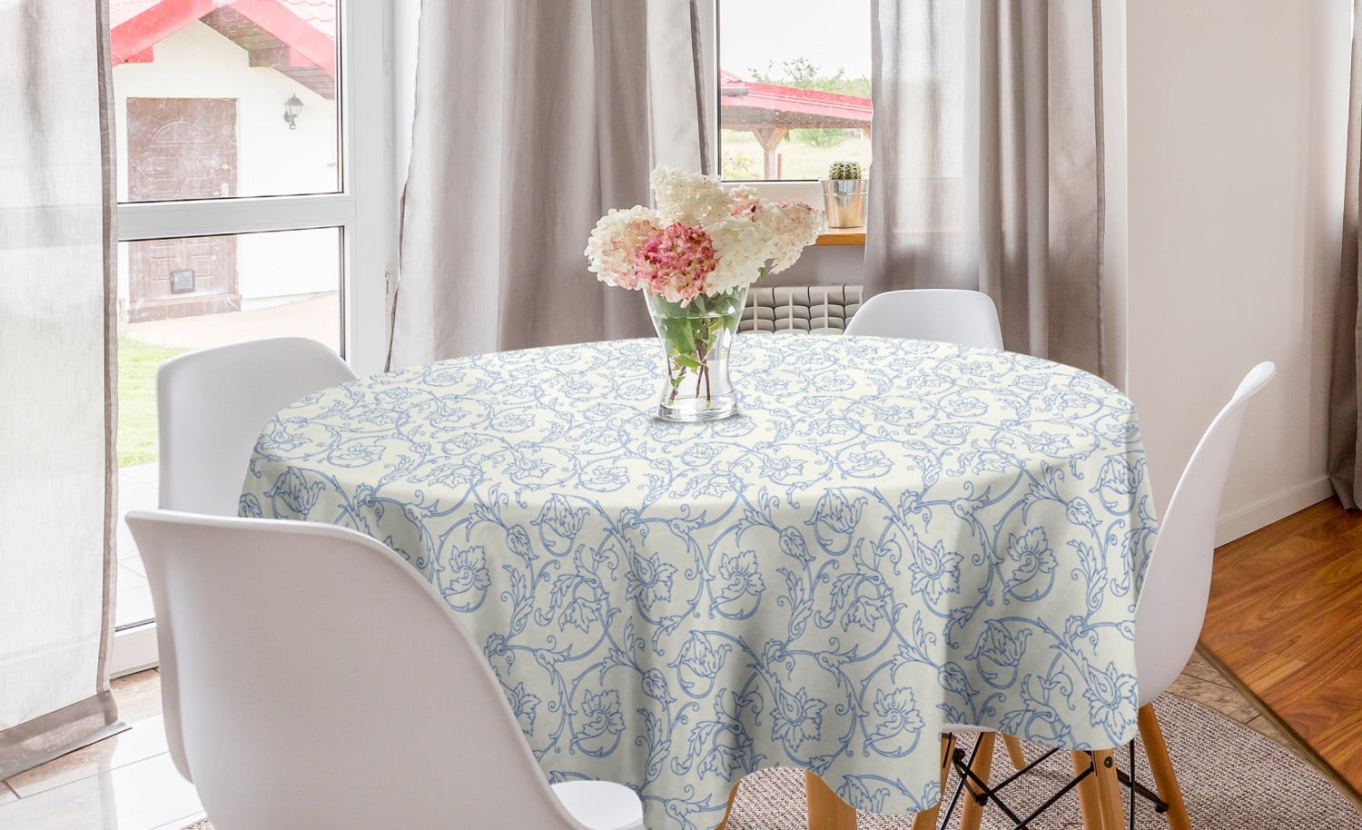Retro Jacquard Table Runner Floral Tablecloths Kitchen Dining Home Decor Country 