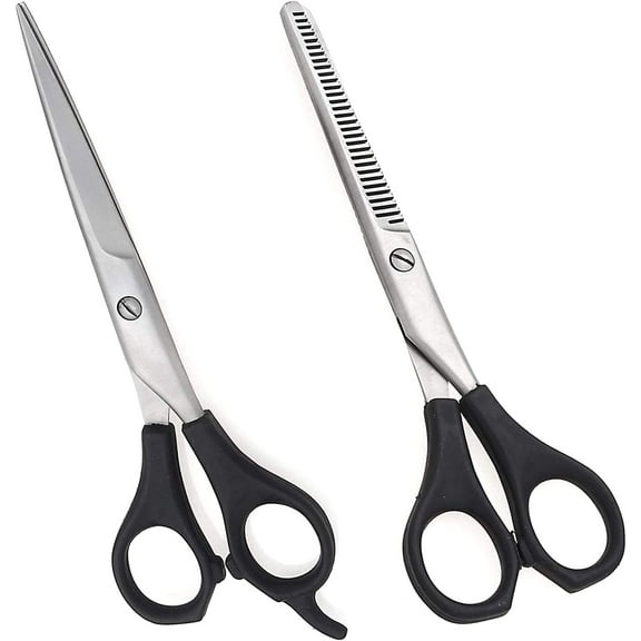 Professional Razor Edge Series Barber Hair Cutting Scissors -Stainless Steel Salon Scissors - Overall Length - Fine Adjustment - Premium Shears for Hair Cutting
