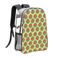 thumbnail image 3 of Honeii Summer Watermelon Print Clear Backpack Heavy Duty Transparent Bag 17" See Through BookBag for Women Men Adults Work Festival Sports Travel, 3 of 7