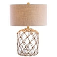 thumbnail image 2 of JONATHAN Y JYL5033A Mer 26.5" Glass and Rope LED Lamp Coastal,Traditional,Transitional for Bedroom, Living Room, Office, College Dorm, Coffee Table, Bookcase, Brown/Clear, 2 of 10