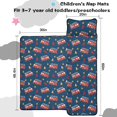 thumbnail image 5 of Fireman and Truck Blue Pattern Teens Toddler Nap Mat with Pillow, Sleeping Mat Bag for Preschool Daycare 60"x20", 5 of 6