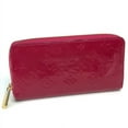 thumbnail image 1 of Pre-Owned Louis Vuitton M91597 MonogramVernis Long Wallet Rose Andian Dark Pink Based (Fair), 1 of 13