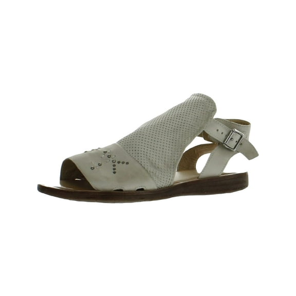 Miz Mooz Womens Fifi Suede Peep-Toe Slingback Sandals