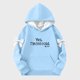 thumbnail image 4 of Camiseta de manga larga con lazo para niños, cuello redondo liso, parte superior lisa, adecuada para niños y niñas, sudadera con capucha para niñas, parte superior de poliéster, 4 of 6