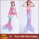 thumbnail image 2 of Cola De Sirena Para Natación , Disfraz Niños Cosplay Traje De Baño De Fantasía Halloween , Puede Agregar Aleta Monofin, 2 of 4