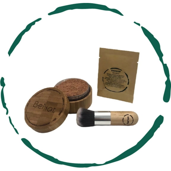 Bronzer Loose Powder Set. 3-pack. All-Natural. Eco-Friendly.