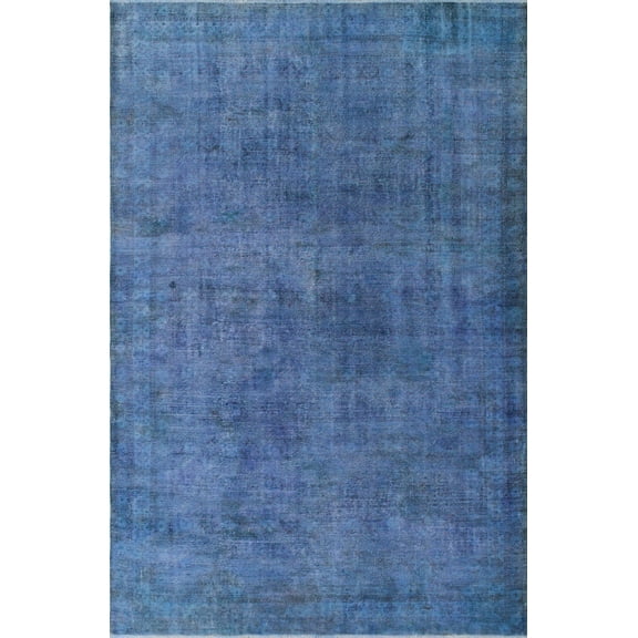 Vintage Ryann Blue/Brown Rug, 7'5" x 11'7"