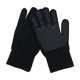 thumbnail image 2 of Guantes de invierno de punto de medio dedo unisex de color sólido con tapa y dedos cálidos para mujer, manoplas de poliéster, 2 of 4
