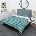 thumbnail image 3 of Designart 'Retro Abstract Design XV' Mid-Century Modern Duvet Cover Set, 3 of 4