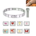 thumbnail image 2 of MOMOJIA Modular Italian Charm Bracelet Gold Silver 9mm Stainless Steel Bangle Module for Women Men Kids DIY Fashion Accessory, 2 of 6