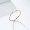 thumbnail image 3 of 1mm Gold/Rose Gold/Silver Tail Band Women's Jewelry Stainless Steel Ring Sz 5-10, 3 of 8