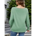 thumbnail image 3 of Long Sleeve Tops for Women 2024 Fashion T Shirts for Women Crewneck Casual Loose Shirts Basic Tee, 3 of 7