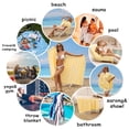 thumbnail image 4 of Toalla de playa, toallas de playa sin arena de gran tamaño 100*180CM, toalla de playa turca, toalla de secado rápido, toallas de piscina ligeras para adultos, toalla de viaje, toallas súper, 4 of 5