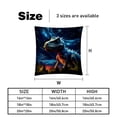 thumbnail image 5 of Starry Dinosaur Covers Pillows Set of 2 with Unique Patterns, Throw Pillow Inserts for Bed or Couch, Available in 16x16, 18x18, 20x20 Inches for Any Occasion, 5 of 6
