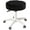 Black, variant on WXJHL Small Chair Round Rolling Stool with Wheels PU Leather Height Adjustable Swivel Drafting Work SPA Salon Stools Home Office Chair（Black）