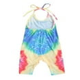 thumbnail image 4 of Combinaison Sans Manches Bébé Fille Tie Dye Licol Romper Harem, 4 of 6