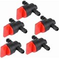 thumbnail image 1 of Fuel Tap, 5 Pcs 1/4" Shut Off Valve Fuel Gas Tank Cut Off Switch Garden Lawn Mower Accessory, 1 of 5